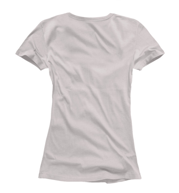 Женская футболка с изображением Истребитель сухого цвета Белый