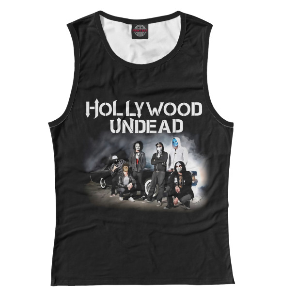 Женская майка с изображением Hollywood Undead цвета Белый