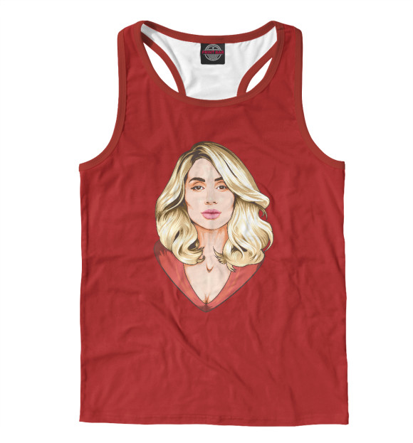 Мужская майка-борцовка с изображением Светлана Лобода цвета Белый