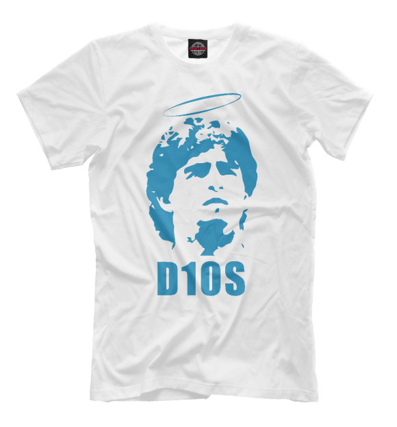 Футболка для мальчиков с изображением Diego Maradona цвета Белый
