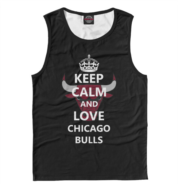 Майка для мальчика с изображением Chicago Bulls цвета Белый