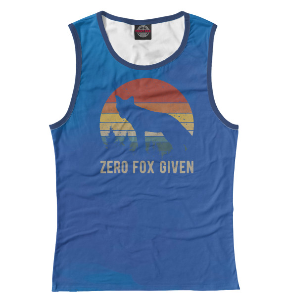 Майка для девочки с изображением Zero Fox Given цвета Белый