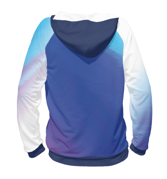 Мужское худи с изображением Russia / Россия цвета Белый