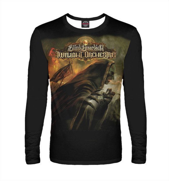 Мужской лонгслив с изображением Blindguardiantwilightorches цвета Белый