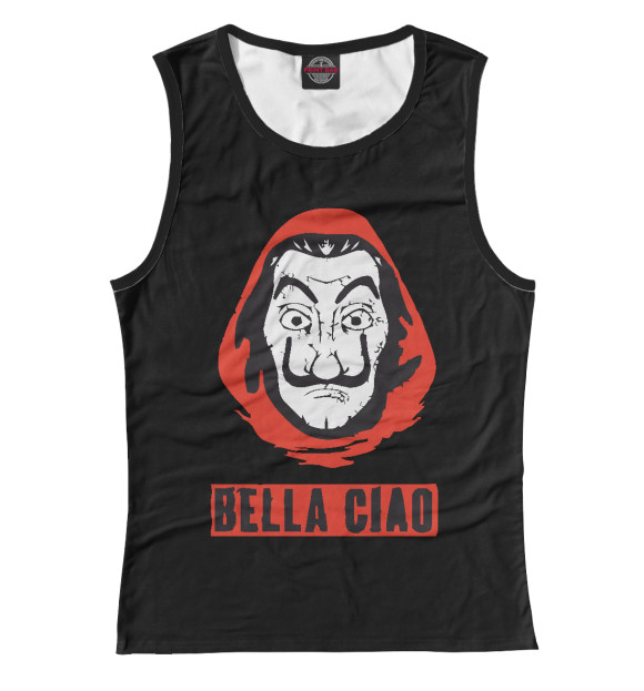 Майка для девочки с изображением Bella Ciao цвета Белый
