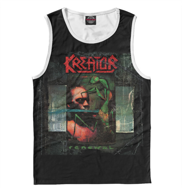 Мужская майка с изображением Kreator цвета Белый