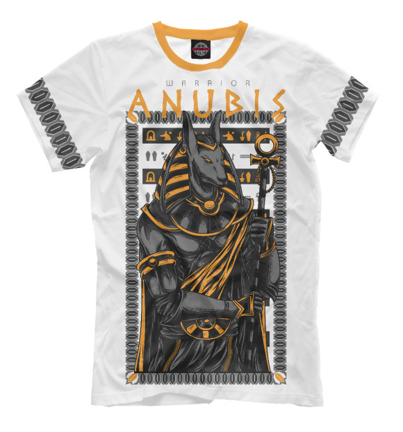Футболка для мальчиков с изображением Anubis warrior цвета Белый