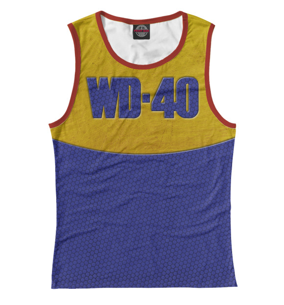 Майка для девочки с изображением WD-40 цвета Белый