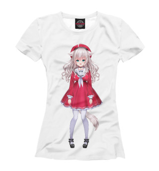 Женская футболка Девочка аниме