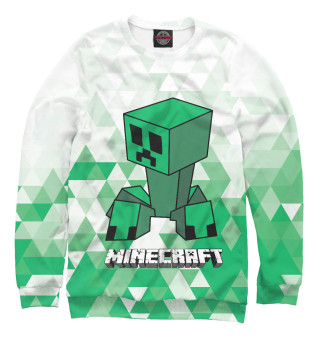Женский свитшот Minecraft Creeper Logo