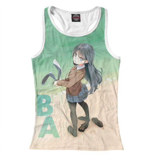 Женская майка-борцовка с притом Этот глупый свин цвета Белый Женская майка-борцовка с изображением Этот глупый свин цвета Белый