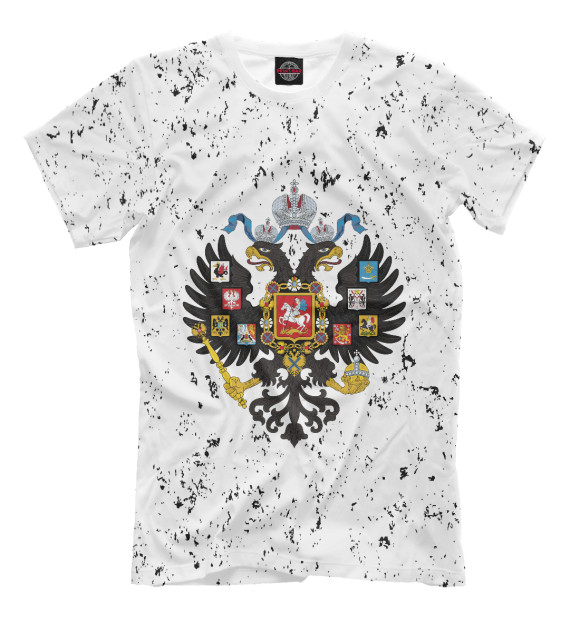 Футболка для мальчиков с изображением Российская Империя цвета Белый