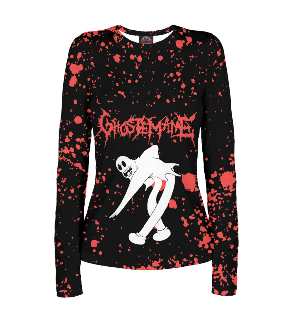 Женский лонгслив с изображением Ghostemane цвета Белый