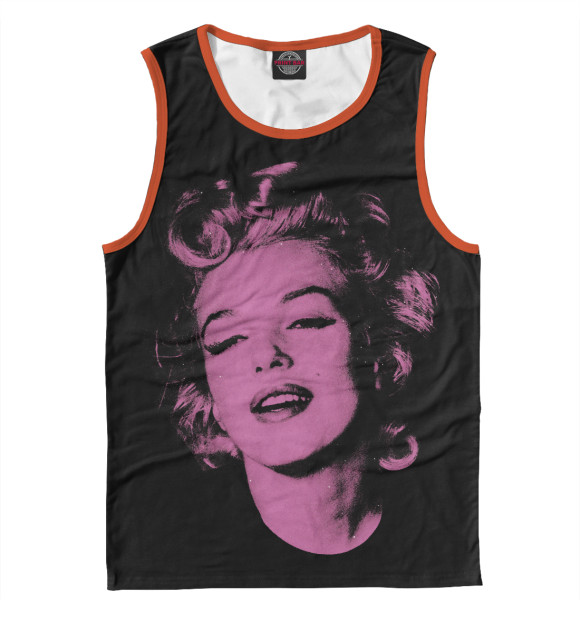 Мужская майка с изображением Marilyn hope цвета Белый