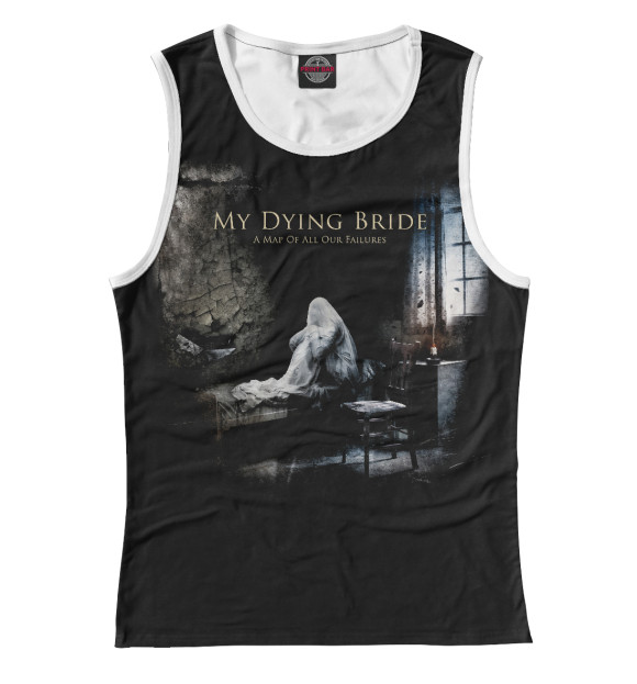 Майка для девочки с изображением Mydyingbride цвета Белый