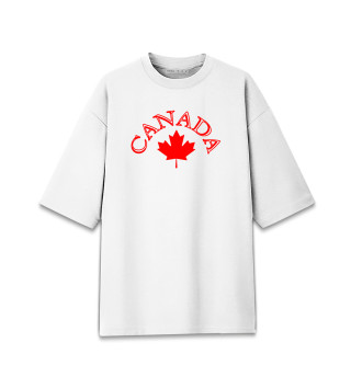 Женская футболка оверсайз Canada