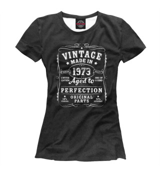 Женская футболка Vintage made in 1973