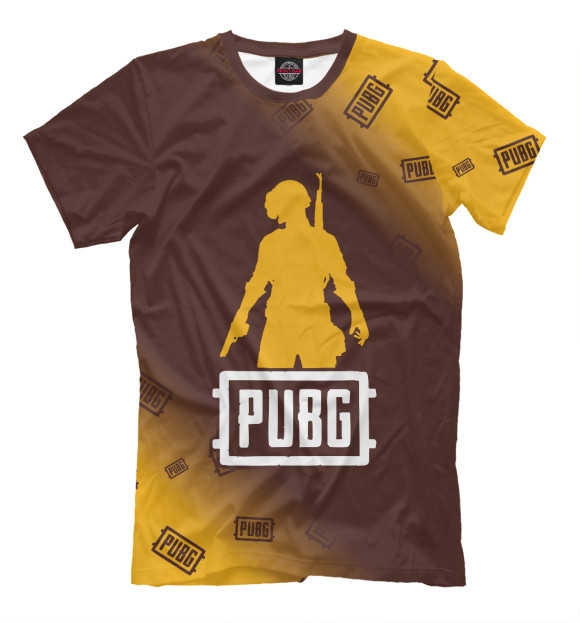 Мужская футболка с изображением PUBG / Пабг цвета Белый
