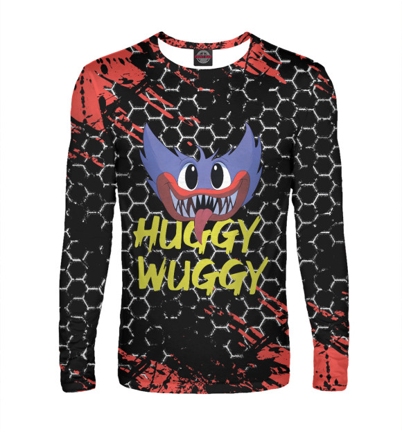 Мужской лонгслив с изображением Poppy Playtime цвета Белый