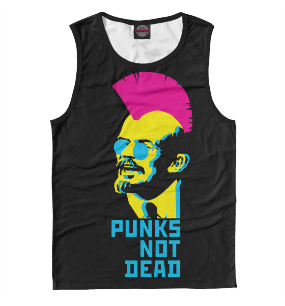 Майка для мальчика с изображением Lenin pinc punk цвета Белый