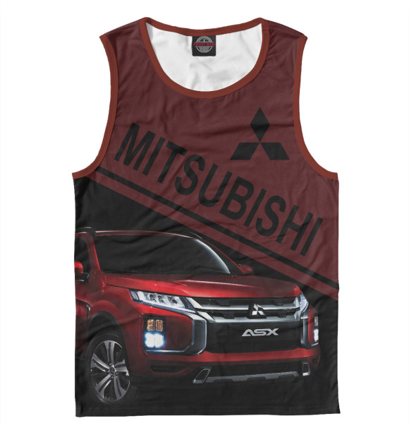 Майка для мальчика с изображением Mitsubishi цвета Белый