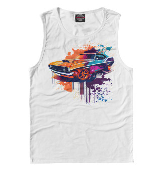 Muscle car в каплях краски