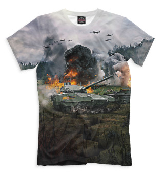 Мужская футболка Российский танк
