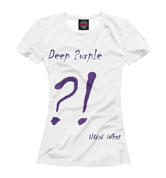 Футболка для девочек с изображением Deep Purple цвета Белый