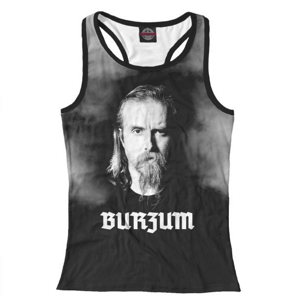 Женская майка-борцовка с изображением Burzum цвета Белый