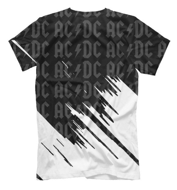 Мужская футболка с изображением AC/DC цвета Белый