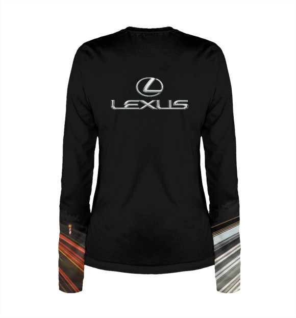 Женский лонгслив с изображением Lexus цвета Белый
