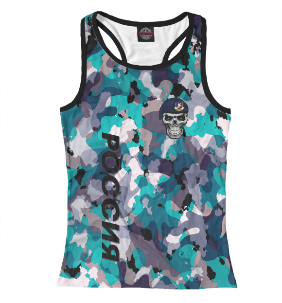 Женская майка-борцовка с изображением Армия ВВС цвета Белый