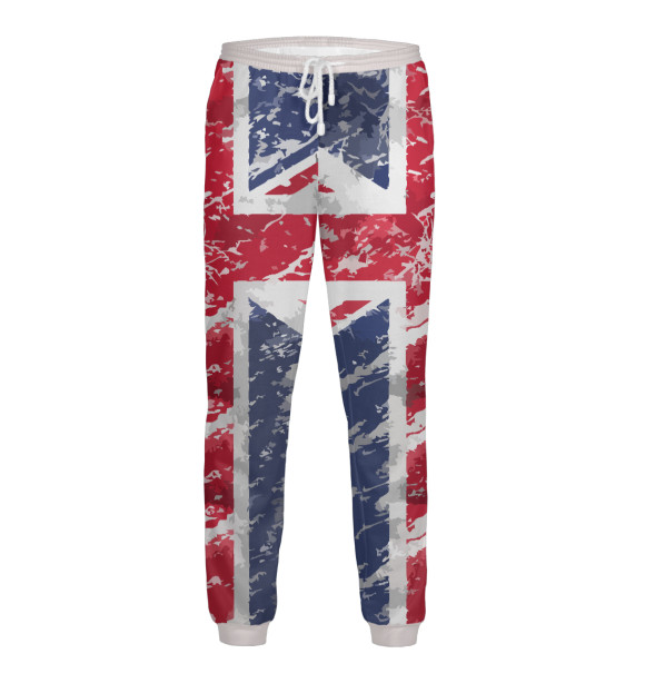 Мужские спортивные штаны с изображением Union Jack цвета Белый