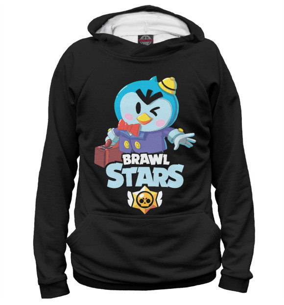 Мужское худи с изображением Brawl Stars MR.R цвета Белый