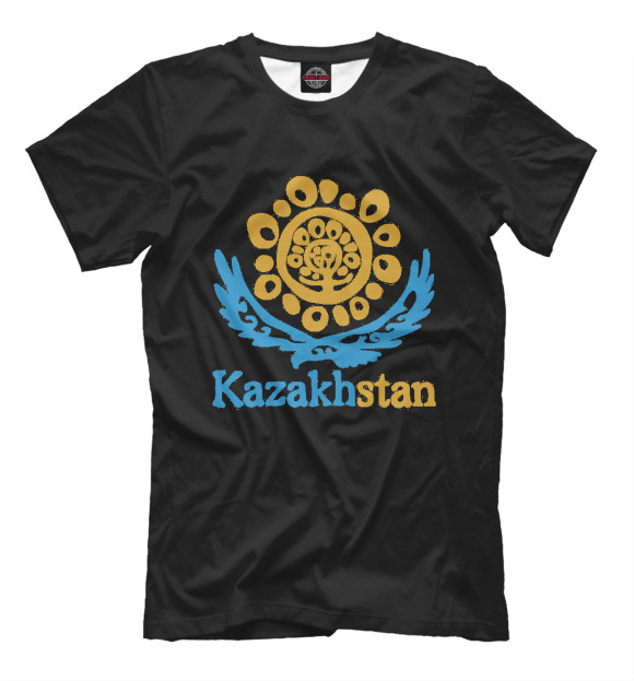 Футболка для мальчиков с изображением Kazakhstan цвета Белый