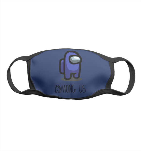 Маска тканевая с изображением Among Us Blue цвета Белый