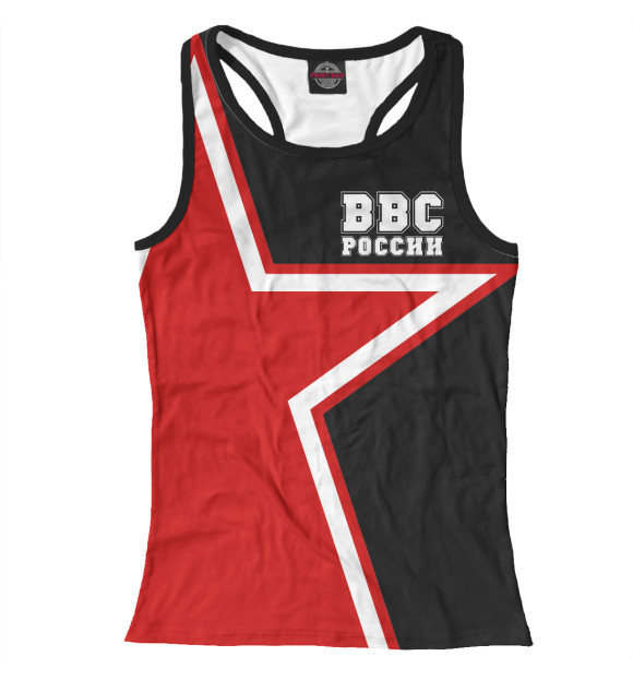 Женская майка-борцовка с изображением Военно Воздушные Силы цвета Белый