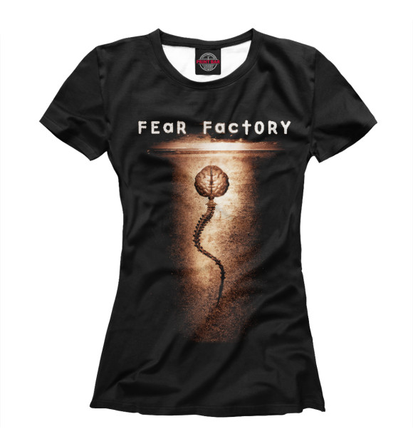 Женская футболка с изображением Fearfactory цвета Белый