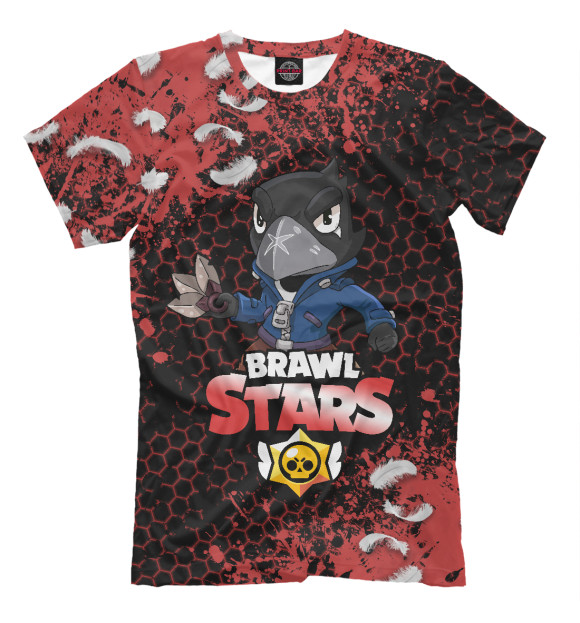 Футболка для мальчиков с изображением Brawl Stars Crow цвета Белый