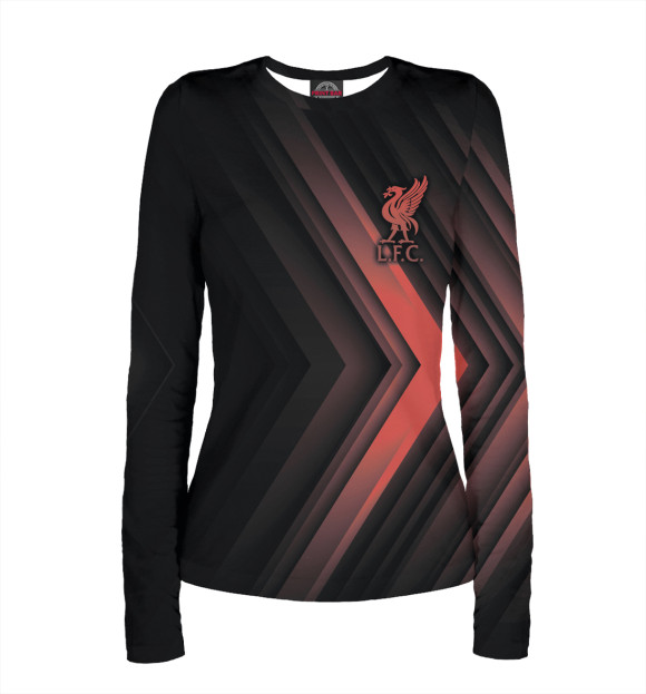 Женский лонгслив с изображением Liverpool F.C. цвета Белый