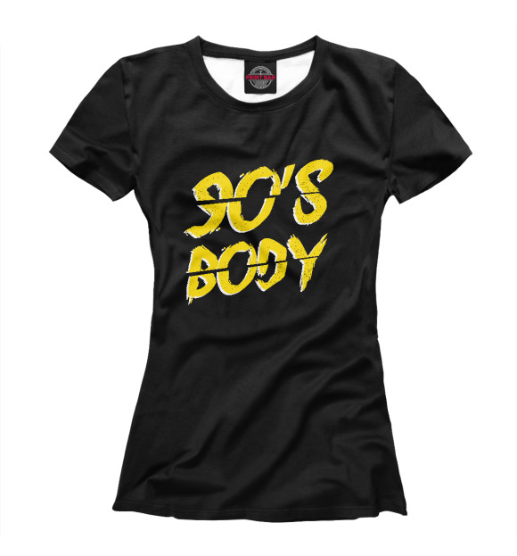 Футболка для девочек с изображением 90s Body цвета Белый
