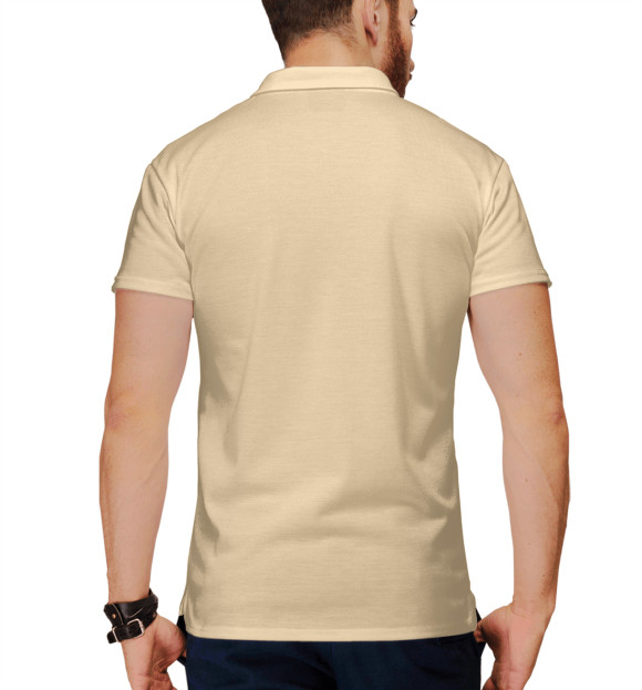 Мужское поло с притом Не болтай! цвета Белый Мужское поло с изображением Не болтай! цвета Белый