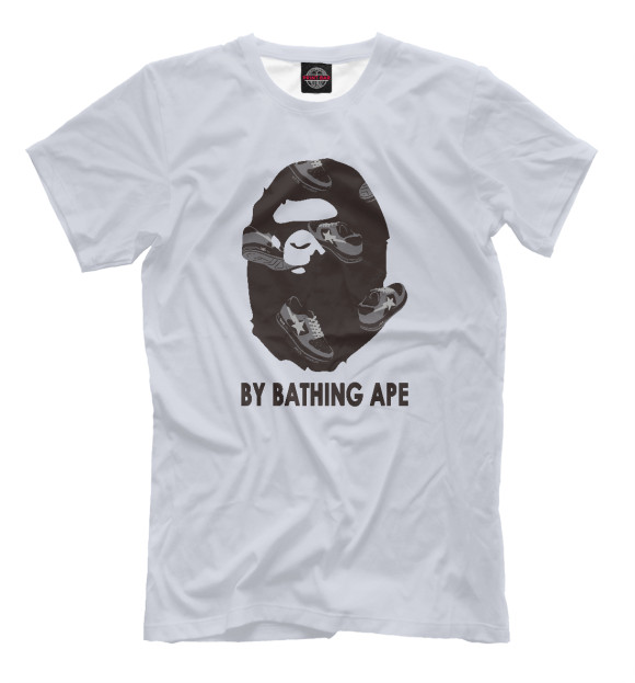 Футболка для мальчиков с изображением By Bathing Ape цвета Белый