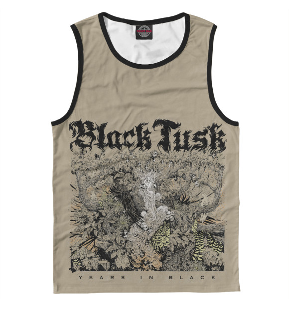 Мужская майка с изображением Blacktusk цвета Белый