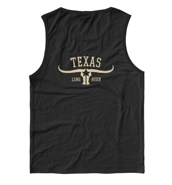 Мужская майка с изображением Texas цвета Белый