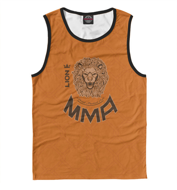 Майка для мальчика с изображением MMA лев цвета Белый