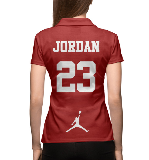 Женское поло с изображением Jordan 23 цвета Белый