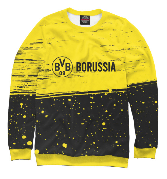 Свитшот для девочек с изображением Borussia / Боруссия цвета Белый