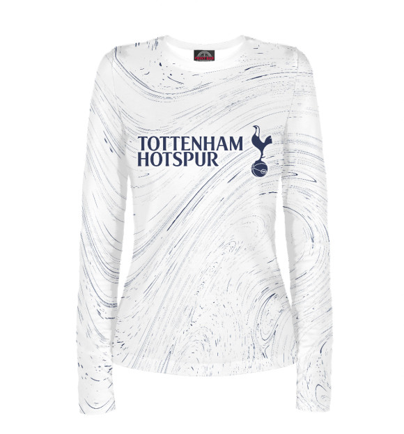 Женский лонгслив с изображением Tottenham Hotspur цвета Белый