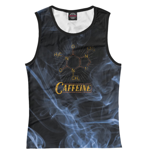 Майка для девочки с изображением Coffee Science Chemist цвета Белый